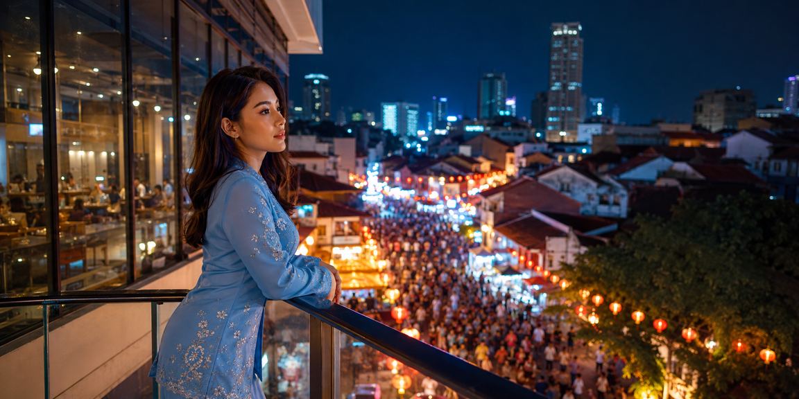 Pengguna di Melaka berpakaian baju kurung mengakses kasino mudah alih dan tuntutan bonus 2038