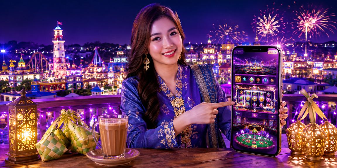 Pengguna Malaysia berbusana baju kurung mendaftar akaun dan menuntut bonus pertama di platform 2038
